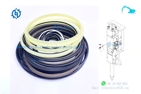 Excavador hidráulico Breaker Parts de los sellos de los anillos o HDB210 de Hyundai 210