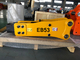 Triturador montado top de EB53 Hyadraulic Jack Hammer For 2-5 Ton Excavator Equipment Open Type