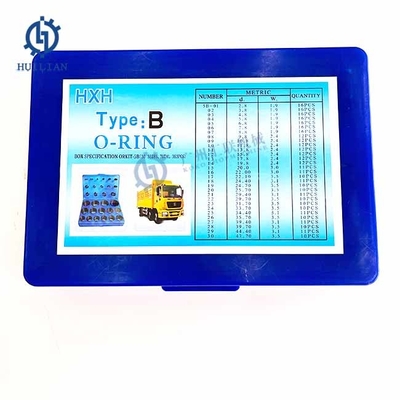 Caja azul de O Ring Kit Set Sealing Hydraulic Cylinder del anillo o de goma del excavador O Ring Kit NBR