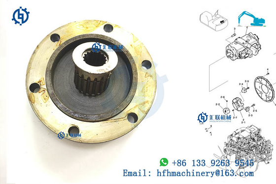 Manguito de tubería de hincar del motor de PC60-5 PC60-6 PC120-5 para el excavador Damper Disc de KOMATSU