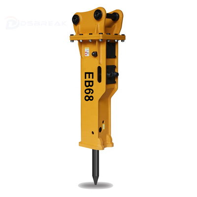 Triturador montado top de EB68 Hyadraulic Jack Hammer For 4-7 Ton Excavator Equipment Silence Type