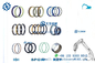 Grupo flotante del sello del elemento hidráulico de los sellos de KOMATSU para PC30 la correa eslabonada Digger Track