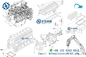 Piezas de la revisión del motor de Engine Gasket Kit EX200-5 1-87811203-0 del excavador de Hitachi